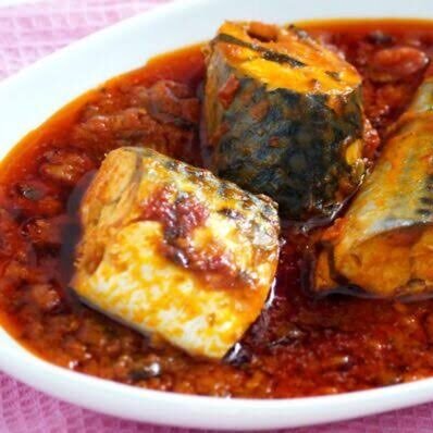 Mackerel Stewed with Sauce